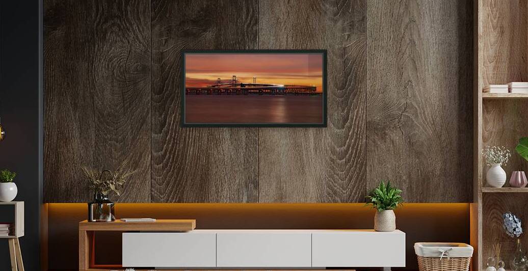 Red Chesapeake Bay Sunrise by Geoffrey Prior