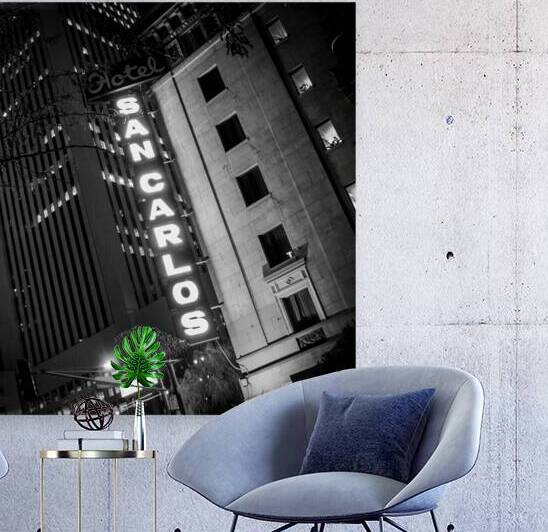 hotel san carlos sign  square 316 SanCarlos 13k.j by Black And White