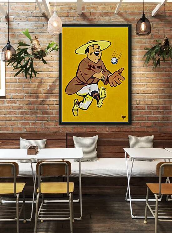San Diego Padres Throwback Art by Row One Brand