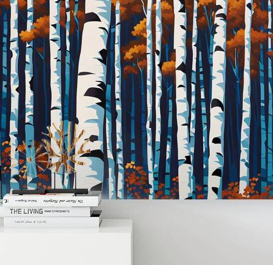 Birch in Blue by Marc Duggan