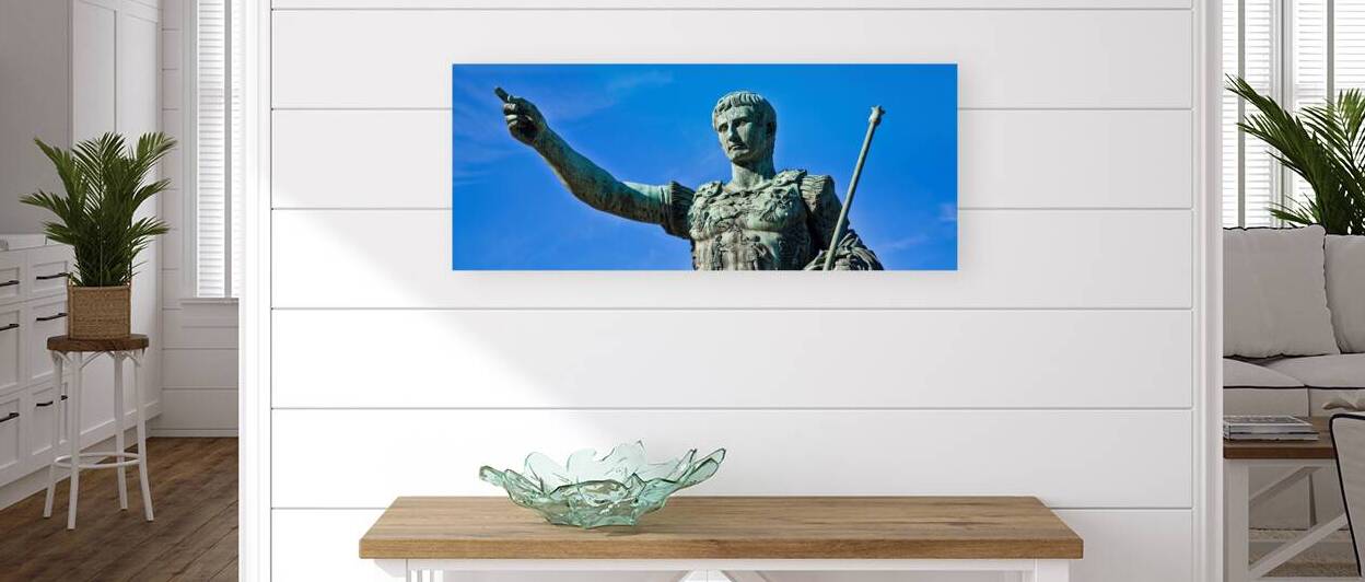 Julius Caesar ancient statue in Rome Italy. Concept for leader by Paolo Modena