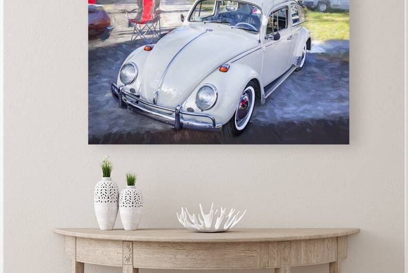 1971 Tan Volkswagen Beetle X 1 by Rich Franco