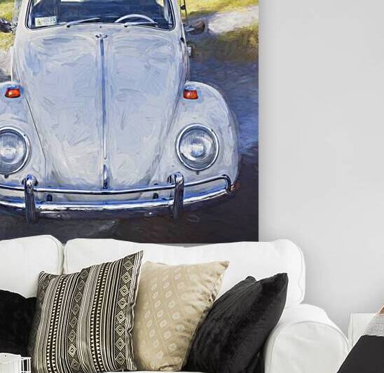 1971 Tan Volkswagen Beetle X 2 by Rich Franco