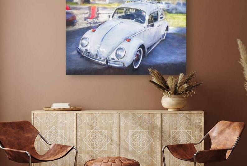 1971 Tan Volkswagen Beetle X 8 by Rich Franco