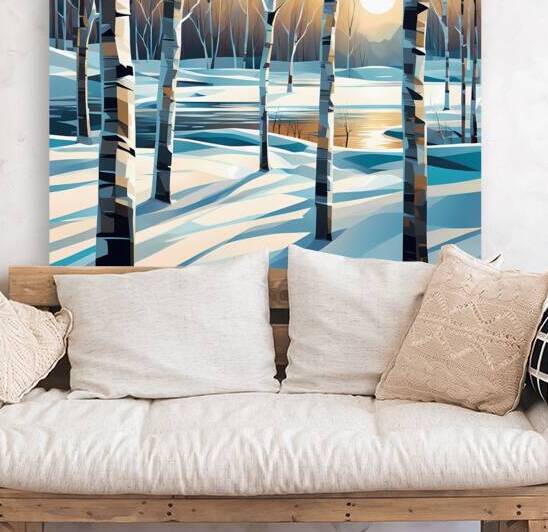 Winter Birch Morning by Marc Duggan