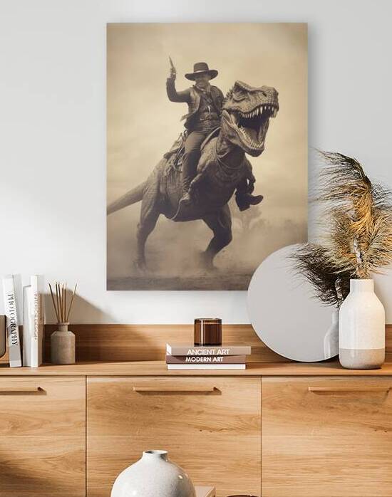 QWA 1001 – Fake Vintage Daguerreotype of a Cowb by Masterwork Reimagined