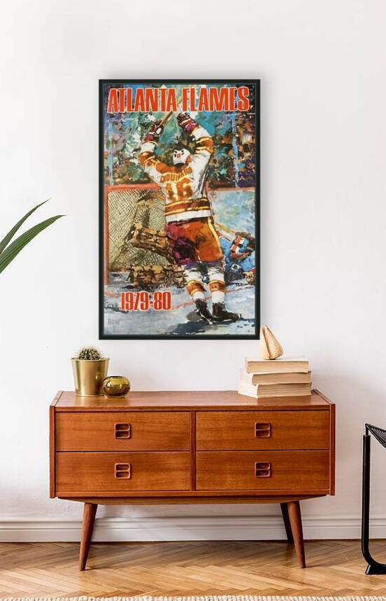 vintage hockey 1979 atlanta flames art row1 by Row One Brand