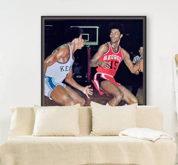 1970s georgia kentucky basketball art by Row One Brand