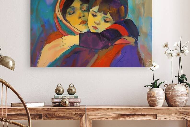 EMBRACE IN COLORFUL TRANQUILITY by GraphixCafe