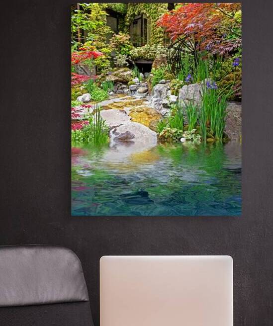 Japanese Garden Reflections by Gill Billington