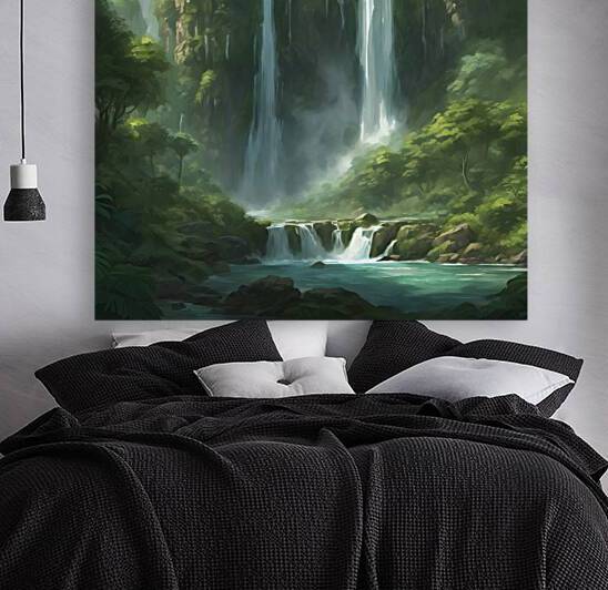 view of waterfall  by omkosai