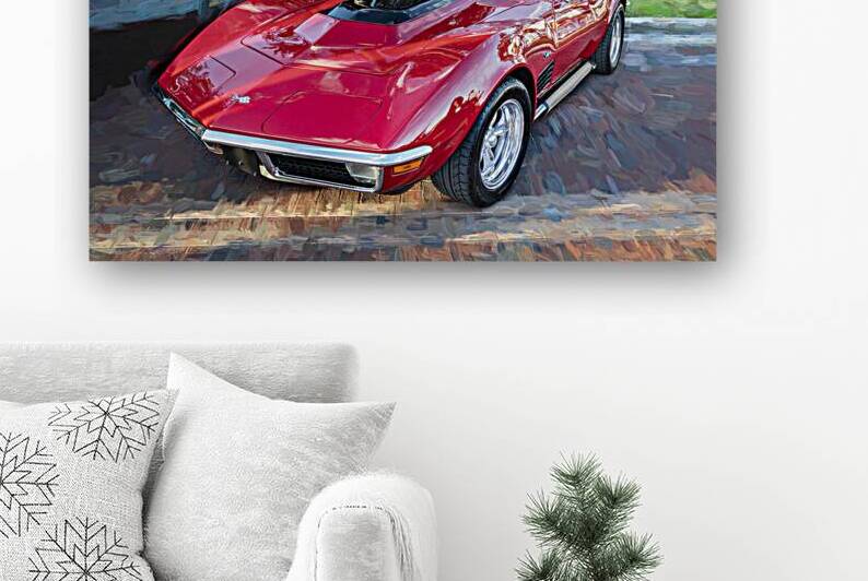 1971 Red C3 Corvette x1 1 by Rich Franco