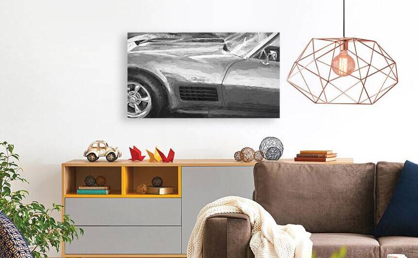 1971 Red C3 Corvette x1 3 by Rich Franco