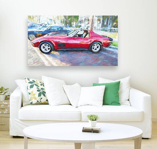 1971 Red C3 Corvette x1 4 by Rich Franco