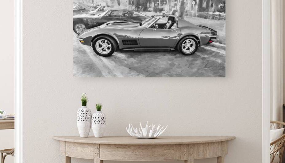 1971 Red C3 Corvette x1 7 by Rich Franco