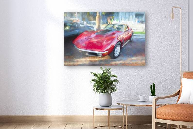 1971 Red C3 Corvette x1 9 by Rich Franco