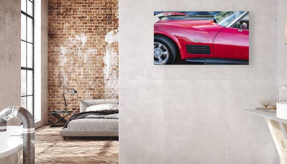 1971 Red C3 Corvette x1 11 by Rich Franco