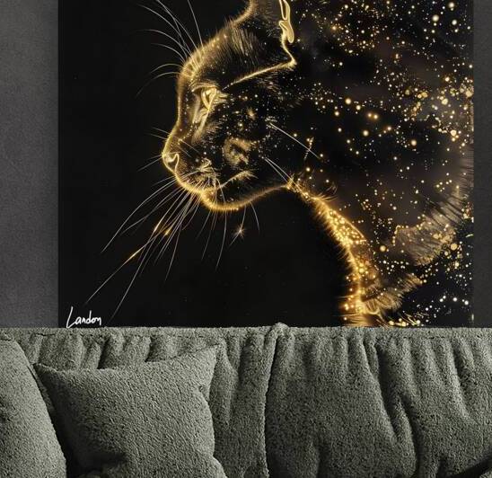 Cat Golden Glow 3 by Landon