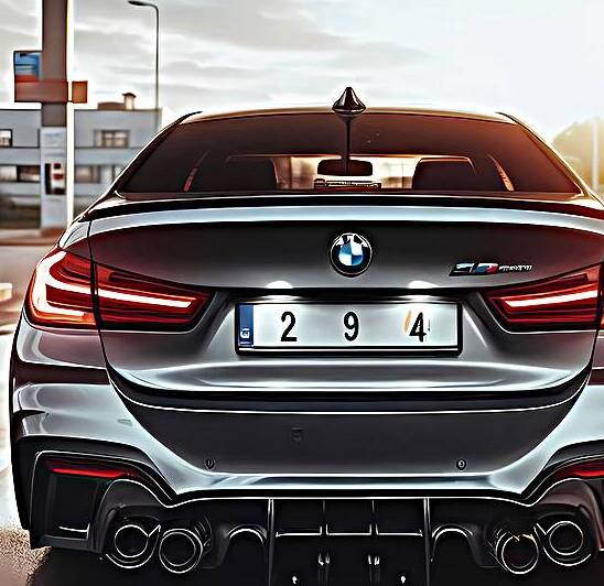 BMWs Elegance From Behind: A Vision of Automotive Excellence by eyoom