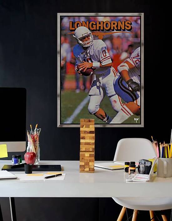 1986 Texas Longhorns Football Art  by Row One Brand