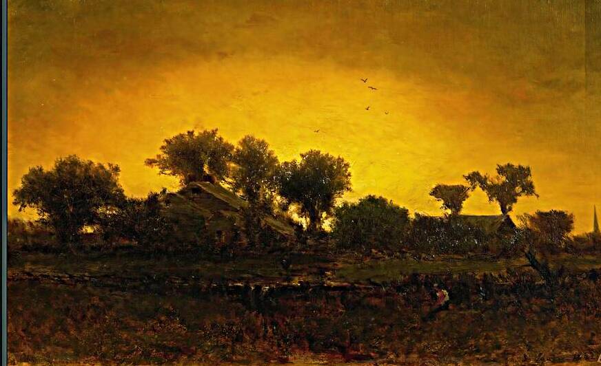 light triumphant 1862 george inness by Row One Brand