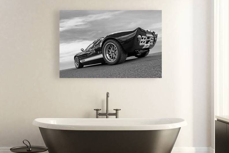 Ford GT 40 in Black and White by Gill Billington