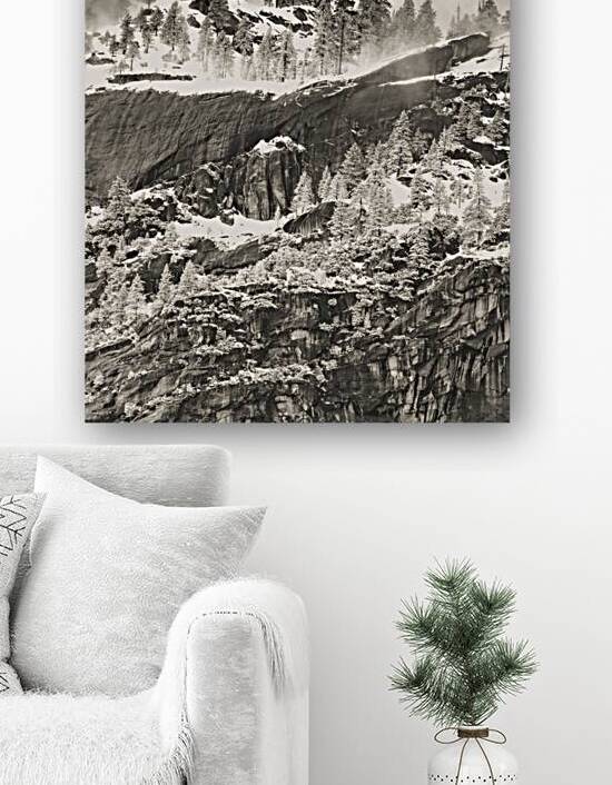 Yosemite Snow Hillside in Sepia by Norma Brandsberg Photography