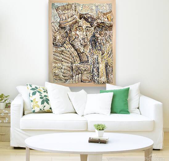 Grido24  x18  acrylics on paper by Ninos DE