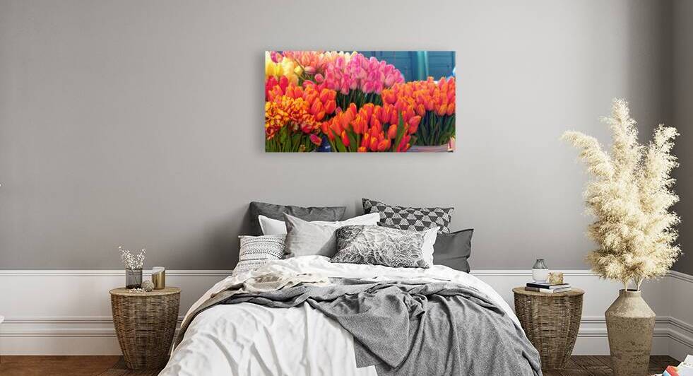 Bunches of Colorful Tulips by Darryl Brooks