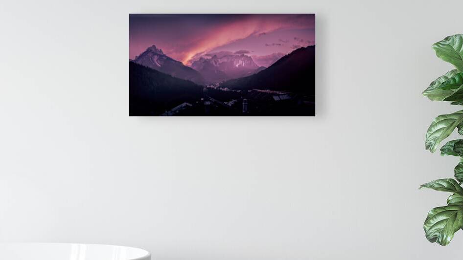 Forno di Zoldo Panorama at Sunset by Norma Brandsberg Photography