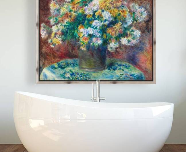 Pierre Auguste Renoir 1841 1919 Chrysanthemums 1881 by TOPARTGALLERY