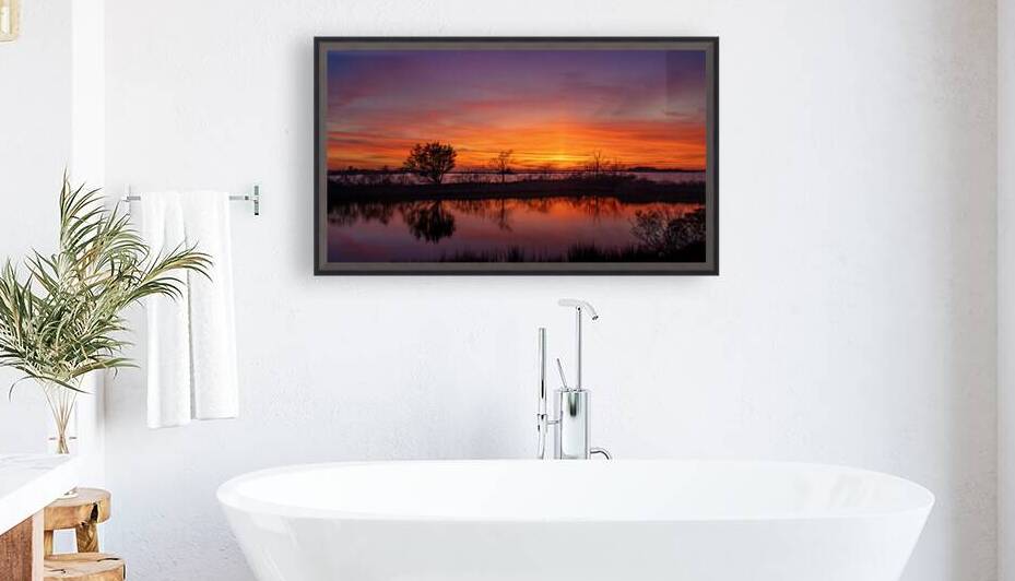 Red Assateague Sunset by Geoffrey Prior