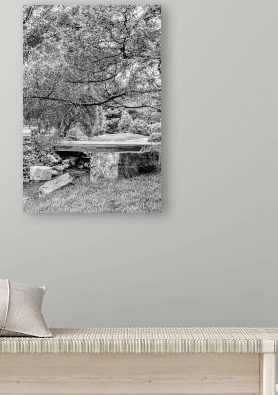 Spring Season Zen Garden Grayscale by Jennifer White