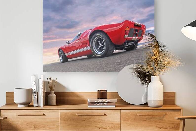 Red Hot Ford GT 40 by Gill Billington