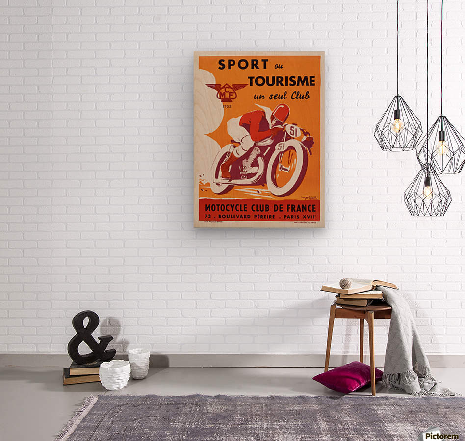 Canvas Sport ou Tourisme un seul Club Motorcycle Club de Art print POSTER