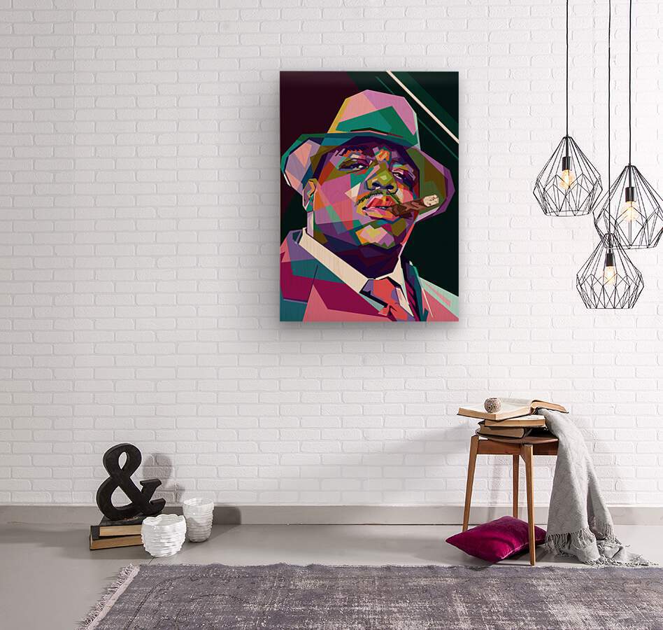 新品A2サイズアートnotoriousB.I.Gインクジェットプリント Notorious B.I.G. wpap pop art by Lowo Ijo Wall Art
