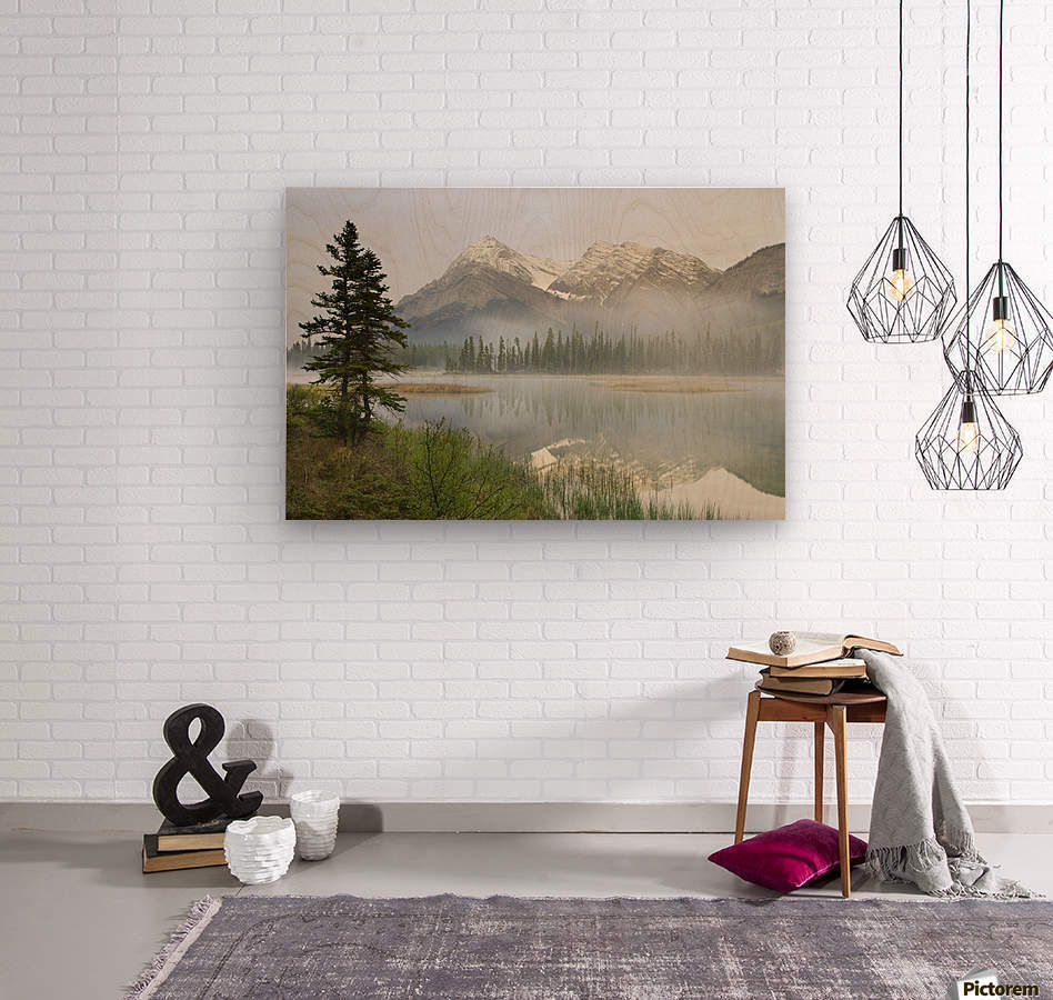 Whitegoat Lake And Mount Elliot Kootenay Plains Alberta Canada Pacificstock Canvas Artwork