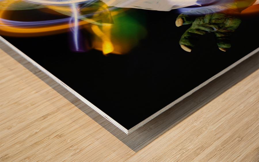 YODA Light Wood print