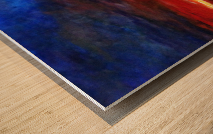 Aries Fire Wood print