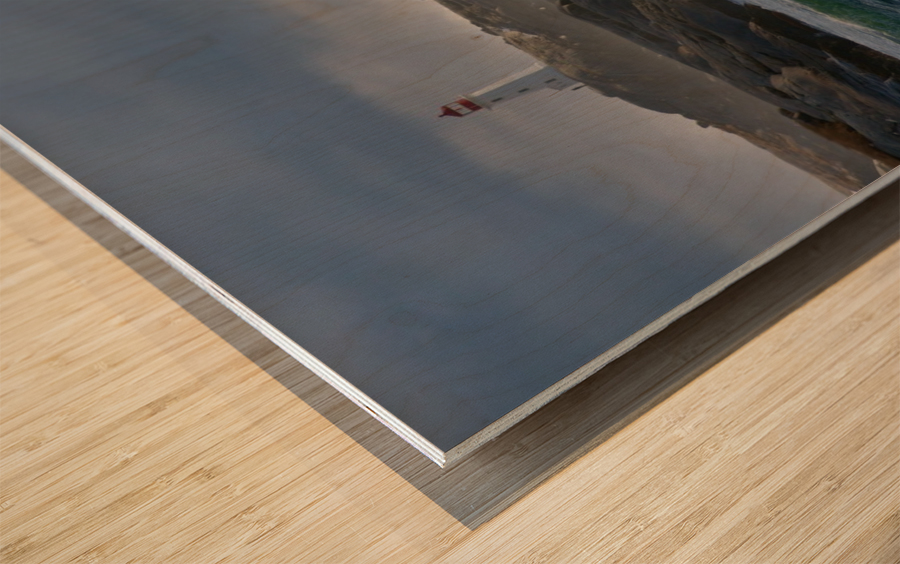 In the Protection of a Lighthouse Wood print