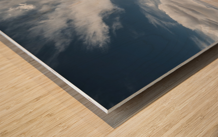 the long road Wood print