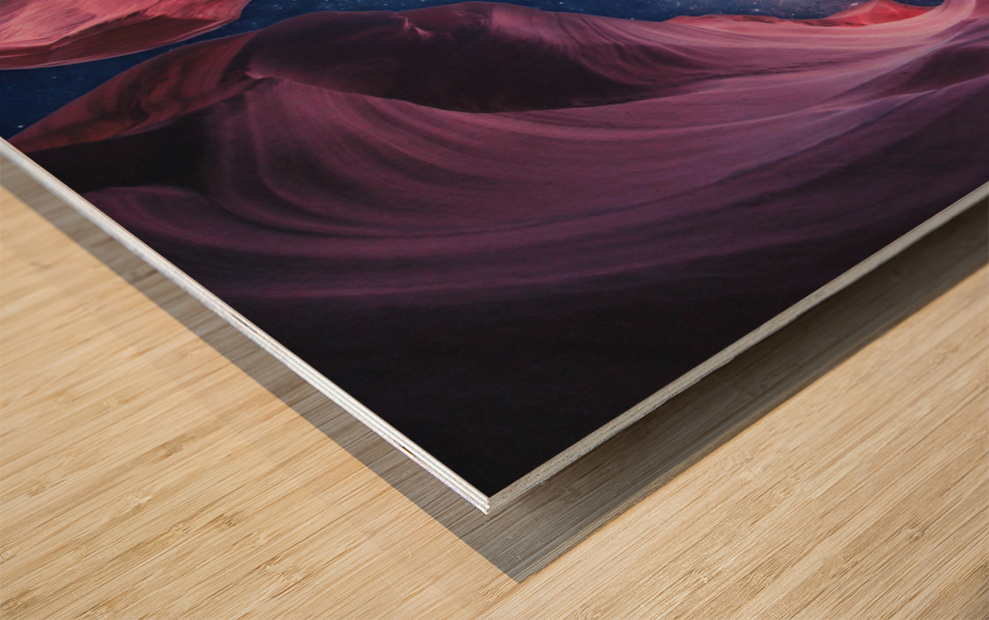 Grand Canyon with Space Collage Wood print