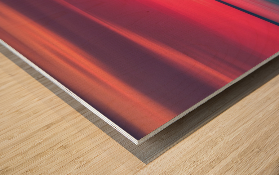 Abstract Sunset I Wood print