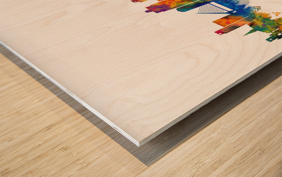 Buenos Aires Argentina Skyline Wood print