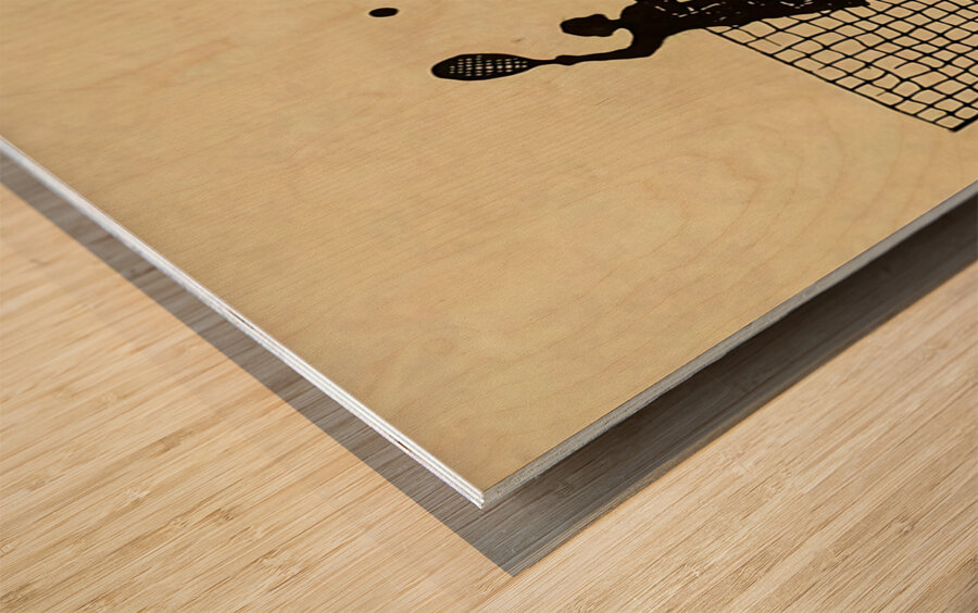 1920s Tennis Wood print