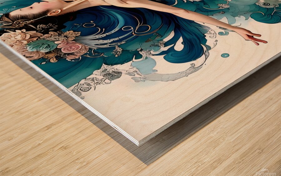 A flourish of dance Wood print