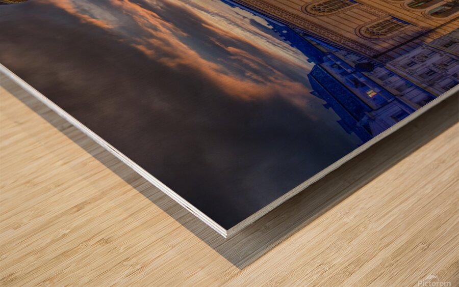 Exterior of the Dohany Street Synagogue Budapest Hungary  Wood print