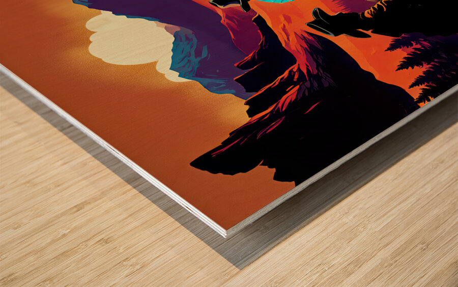 SILHOUETTE 14 Wood print