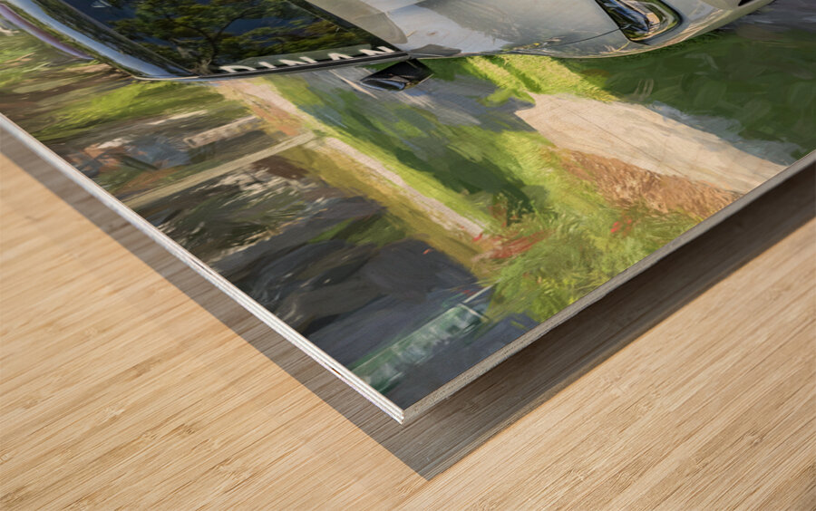 2023 Gray BMW M3 Competition X 15 Wood print