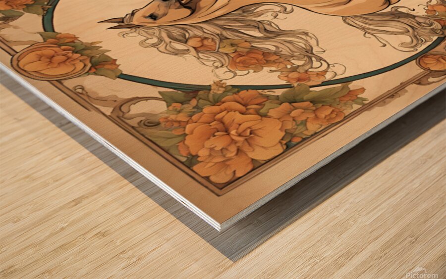 Flying Palomino Wood print